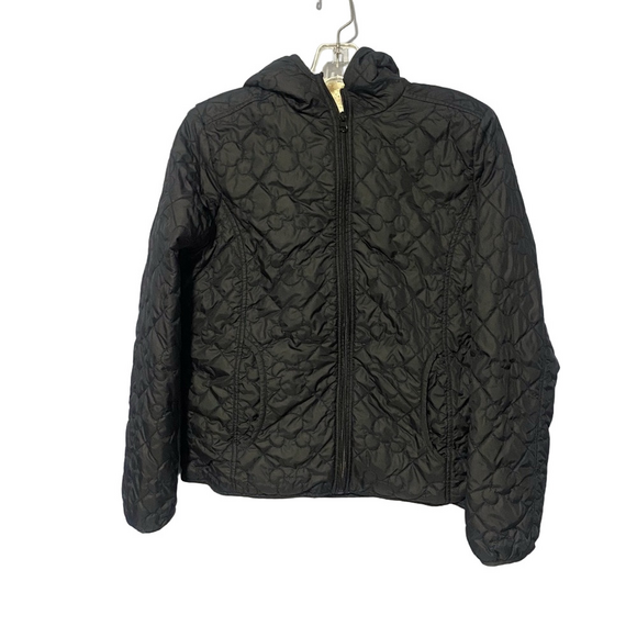 Disney Quilted Mickey Mouse Sherpa Lined Jacket XS Black - Picture 1 of 9
